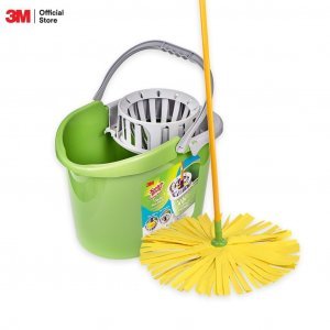 สก๊อตช์-ไบรต์® เยลโล่ม็อบ Yellow Mop Scotch-Brite® Twist Mop Bucket Green สก๊อตช์-ไบรต์ ถังบิดม็อบ