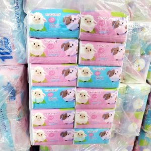 กระดาษ ทิชชู่ ลายแกะ  ลายเป็ด ลายการ์ตูน หนานุ่ม 3ชั้น