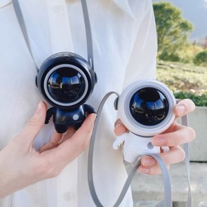 พัดลม ทรง นักบินอวกาศ  พัดลมพกพา พัดลมมินิ พัดลมแบบแขวนคอ