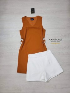 ชุดเซตงานป้าย NANNAPAT เซตขาสั้น ไซส์ M