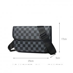 กระเป๋าหนังPU คาดอก สะพายข้างได้ กระเป๋าหนังpuผู้ชาย