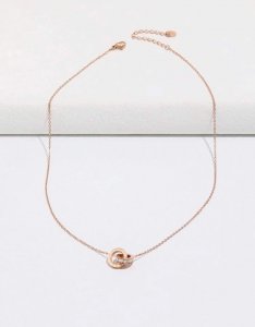 สร้อยคอ จี้ กลม  เพรชคิวบิกเซอร์โคเนีย