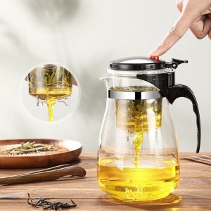 แก้วชงชา กาชงชา 500ML แก้วชา ที่ชงชา เครื่องชงชา พร้อมที่กรองชา