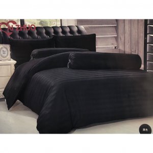 ชุดผ้าปูที่นอนพร้อมผ้านวมสีพื้น และ ลายริ้ว