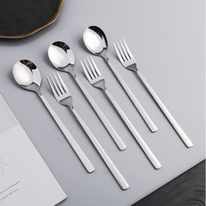 ช้อนส้อม-เกาหลี-แสตนเลส แพ็ค5คู่