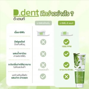 ยาสีฟันดีเด้น จำนวน 2 หลอด