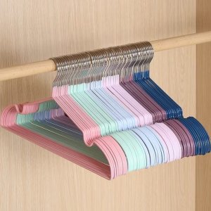 [50 ชิ้น]ไม้แขวนเสื้อ ไม้แขวนเสื้อสแตนเลส