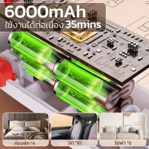 CylRedbat 3in1 เครื่องดูดฝุ่นเล็ก 26000Pa ที่ดูดฝุ่นไร้สาย