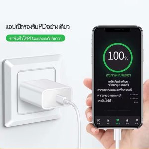 FELESS สายชาร์จเร็ว หัวชาร์จ 20W สำหรับไอโฟน ไอแพด