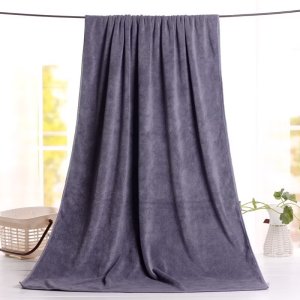 YJC-02【400กรัม ขนาด 160x80 ซม. 】จัมโบ้ ผ้าเช็ดตัวนาโน ผ้าขนหนู สีผืน ผืนใหญ่และหนา