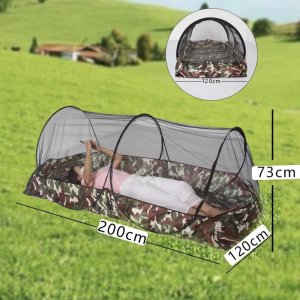 ล้อมรอบอย่างเต็มที่มุ้งกันยุงกลางแจ้งด้านล่างกันน้ําล้อมรอบอย่างเต็มที่รังผึ้งตาข่ายไล่แมลงไล่ยุงติดตั้งฟรีมุ้งกันยุงพับ