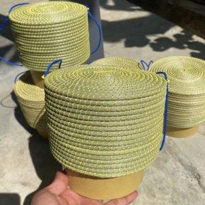 กระติบข้าวเหนียวทำจากต้นกก กระติบข้าวเหนียว6.5นิ้ว